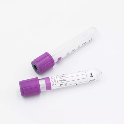 Radiat Sterilization Purple Cap K2edta Anticoagulant Test Tube 13*75mm