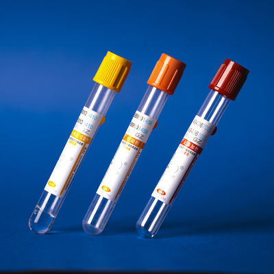 Red Vacuum Clot Activator Blood Collection Tube Plastic Vacuum Tubes