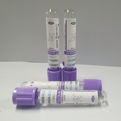 4ml Purple Cap K2 EDTA Tube 13*75mm For Blood Sample Collection