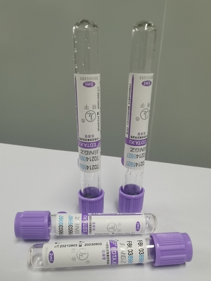 Singel Use 3ml K3 EDTA Blood Collection Tube Purple Blood Vial