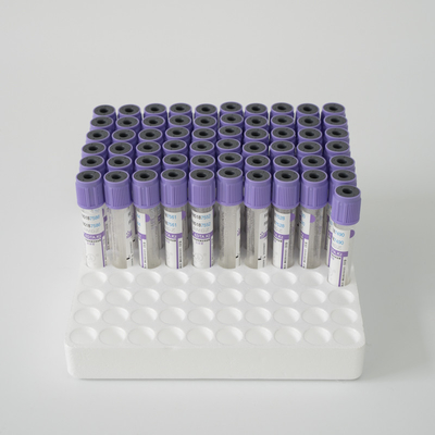 Medical Vacuum K3 EDTA Vial Lavender Top Blood Collection Tube ISO13485 Mark