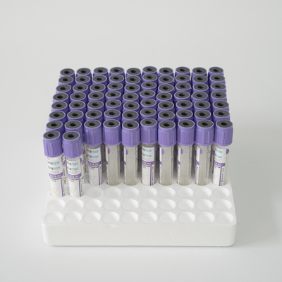 13*75mm K3 EDTA Blood Collection Tube Lavender Top Vacuum