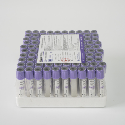 Lavender K2 EDTA Tube Draw Volume 1ml-10ml For Blood Collection