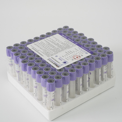 Medical Vacuum K3 EDTA Vial Lavender Top Blood Collection Tube ISO13485 Mark