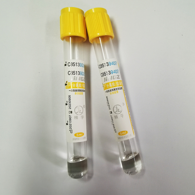 CE 13*100mm Sst  Gel Clot Activator Tube Gold Top For Medical Examination