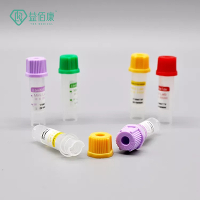 Heparin Vacuum Micro Blood Collection Tube 0.5ml PP 8*45mm For Single Use