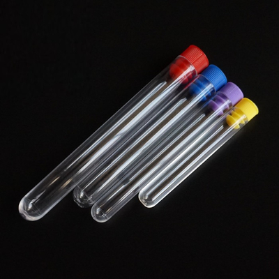 Clear Plastic Test Tube Lab Blood Collection Tubes 13*75mm 16*100mm