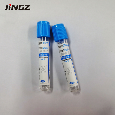 Laboratory Test Sodium Citrate Vacuum Blood Collection PT Tube With Blue Top