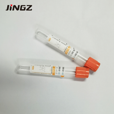 Orange Or Red Cap Pro-coagulation Tube With Clot Activator 4ml 5ml 6ml Blood Test Tube