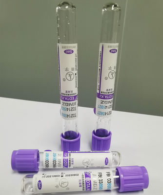CE ISO Lavender Vacuum Tube K2edta Blood Collection Tubes For Hospital