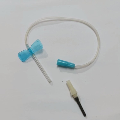 Sterile Venous Blood Collection Needles Scalp Vein Sets Blue 23G Medical Grade