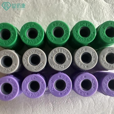 SAFEVAC Closed Type Blood Tube Cap With Rubber Stopper Dia.13mm Assembled Cap