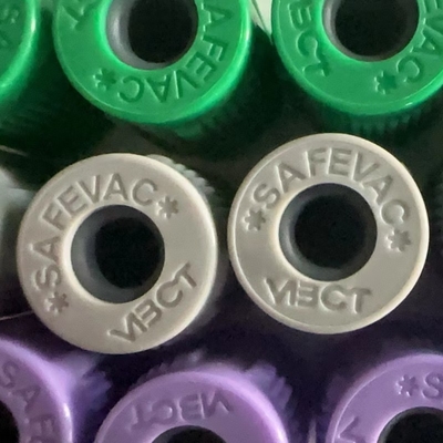 SAFEVAC Closed Type Blood Tube Cap With Rubber Stopper Dia.13mm Assembled Cap