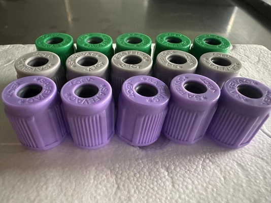 SAFEVAC Closed Type Blood Tube Cap With Rubber Stopper Dia.13mm Assembled Cap