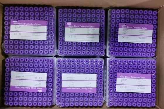 0.5ml Capacity Micro Blood Collection Tube - 2 Years Shelf Time Mini Edta Tube