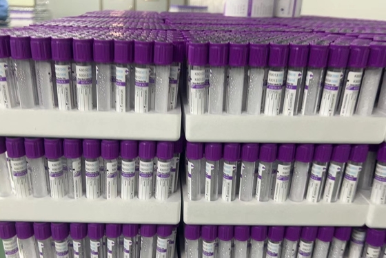 Radiation Sterilized Vacuum EDTA Blood Collection Tube 3ml 13*75mm Glass Test Tube