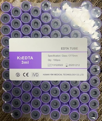 Radiation Sterilized EDTA Tube For Blood Collection 3.2mg/Ml Additive Concentration