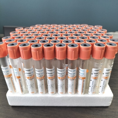 Red Coagulation Tube With Clot Activator 4ml Glass Pet Vacuum Tube