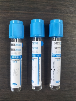 Blue Top Coagulation PT APTT Sodium Citrate Blood Collection Tube Medical Tubes