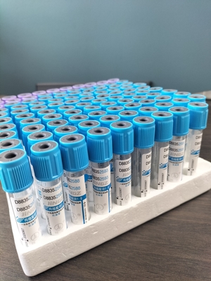 Laboratory Test Sodium Citrate Vacuum Blood Collection PT Tube With Blue Top