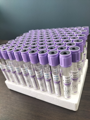 16*100mm Diameter K2 EDTA Tube with 1ml-10ml Capacity Plastic/Glass