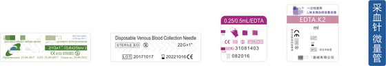 Waterproof Label Sticker For Medical Blood Collection Tube Blood Tube Label