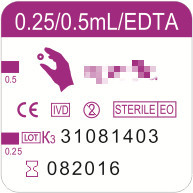 Blood Tube Labels EDTA Tube Labels Blood Collection Tube Stickers