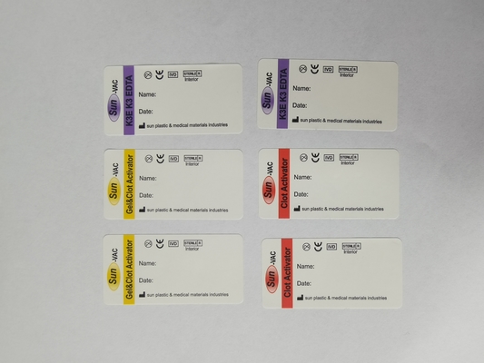 High Durability Standard Medical Blood Collection Lebels Waterproof
