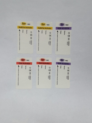 Customized Blood Tube Labels With Bar Code Medical Collection Tube Lables