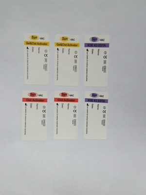 Customized Blood Tube Labels With Bar Code Medical Collection Tube Lables