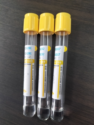 JINGZ Medical Vacuum Blood Collection Tube 2-10ml Gel Clot Activator Tube With Yellow Top