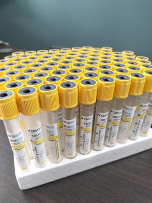 JINGZ Medical Vacuum Blood Collection Tube 2-10ml Gel Clot Activator Tube With Yellow Top