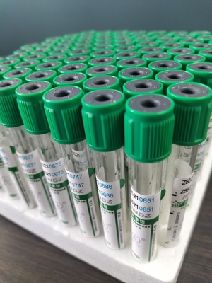 Green Cap 2ml-10ml Sodium Heparin Tube For Medical Blood Collection Test Tube