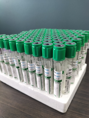 Green Cap 2ml-10ml Sodium Heparin Tube For Medical Blood Collection Test Tube