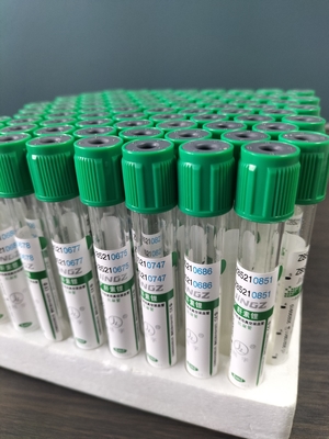 Green Cap 2ml-10ml Sodium Heparin Tube For Medical Blood Collection Test Tube