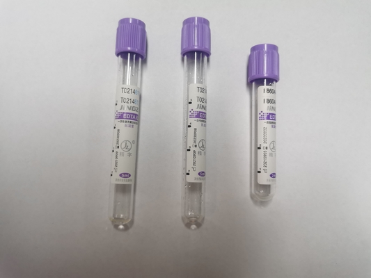 Factory Hot Sales Purple Cap EDTA K3 Blood Collection Tubes Medical Vocuum Test Tube 2ml3ml5ml