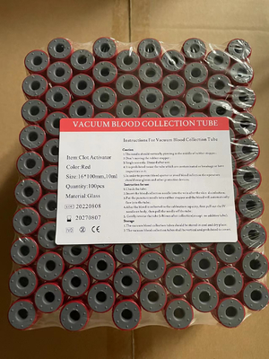 16*100mm 10ml No Addictive Tube Vacuum Blood Test Tube