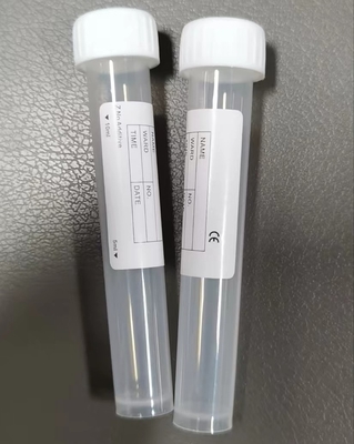 White Cap Plain Test Tube 10ml 16*100mm For Laboratory Sample Transportation