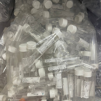 White Cap Plain Test Tube 10ml 16*100mm For Laboratory Sample Transportation
