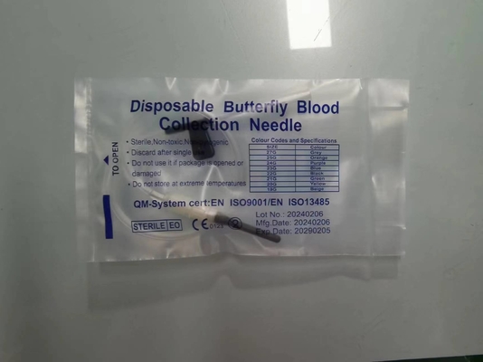 Single Winged  Butterfly Needle Blood Collection Needle 21G 22G 23G 24G 25G With Ce Mark