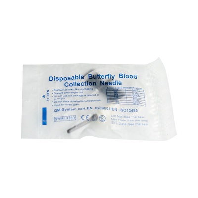 Disposable Winged Infusion Set For Blood Collection 18-27 Gauge