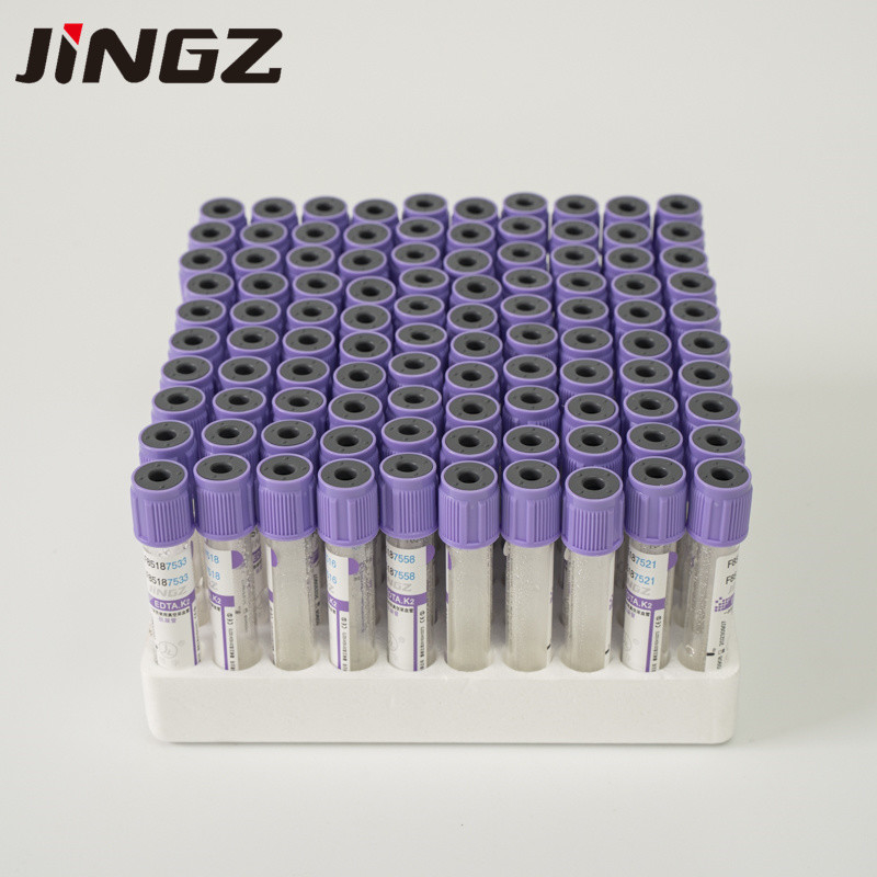 Glass Plastic K3 EDTA Blood Collection Tube 2ml-10ml Adhesive Label Type