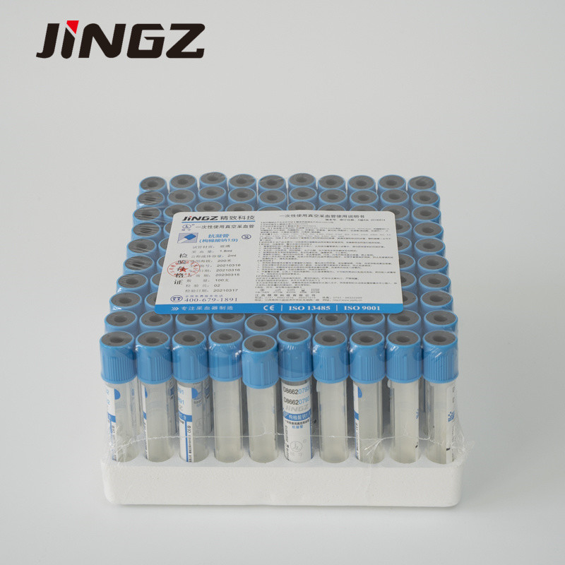 Glass PET Citrate Vacuum Tubes 2.7 Ml Sodium Citrate Tube For Blood Collection
