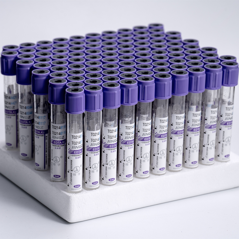 K3/K2 EDTA Tube Lavender Cap Vacuum Blood Collection Tube 0.5-10ml Glass Plastic