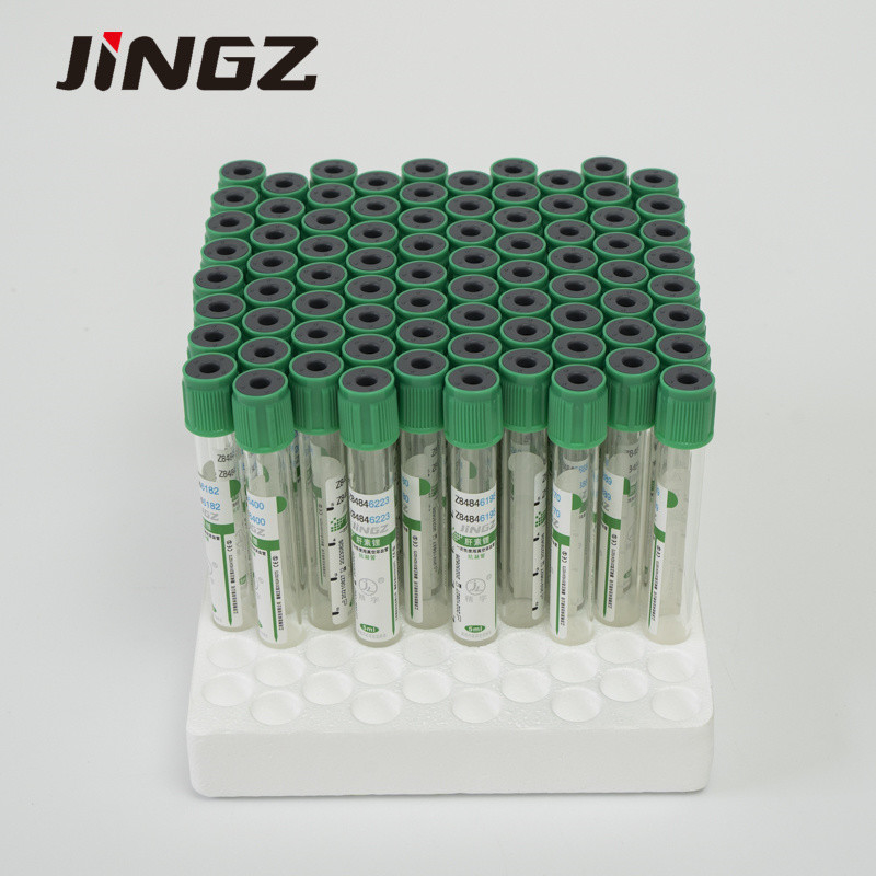 13*75mm Green Top Lithium Heparin Tube 4 Ml Blood Tubes For Biochemical Tests